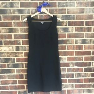 DKNY ponte sheath with exposed side zip